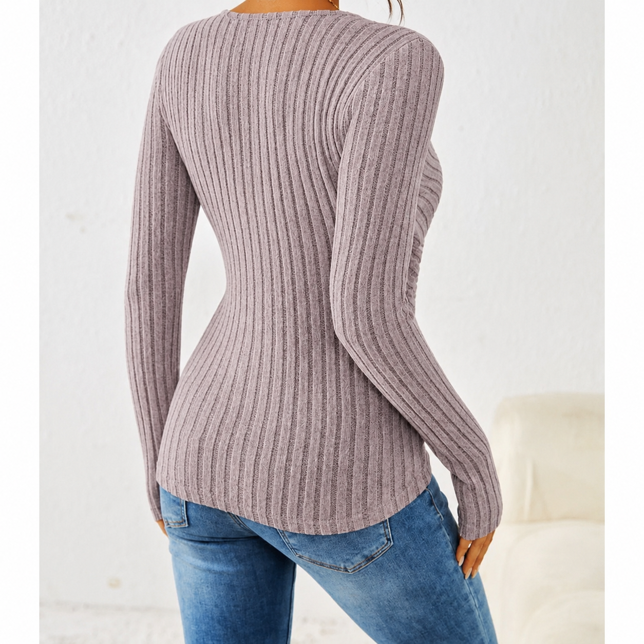 Caroline™ | Tummy Tucking Long Sleeve Top