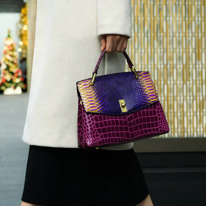 Crocelle | Bolso de Hombro Efecto Serpiente