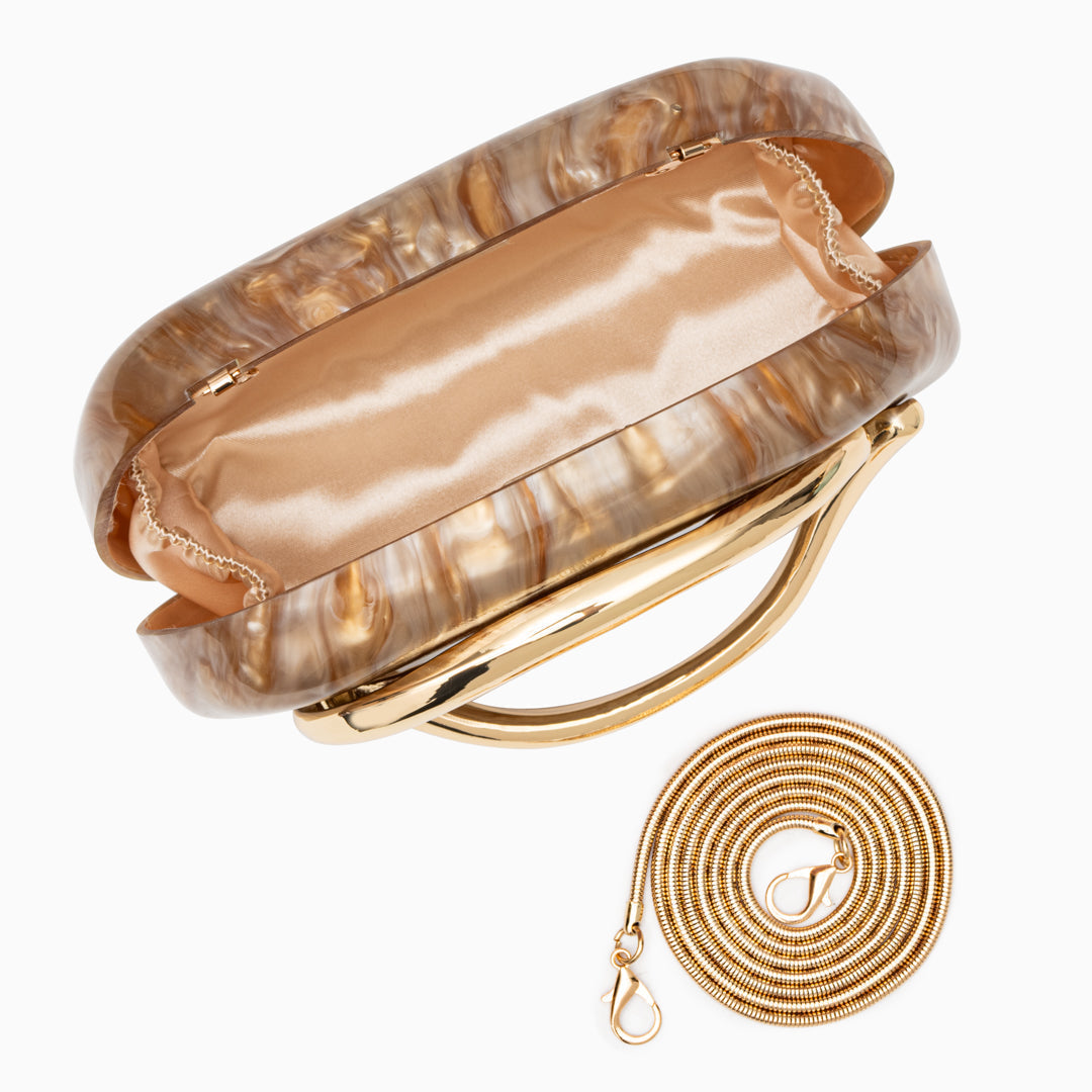 Aurelia | Bolso Nacarado con Cadena