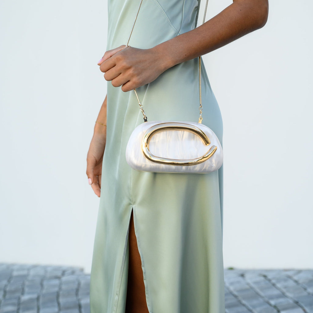 Aurelia | Bolso Nacarado con Cadena
