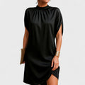 Mara | Women's Mock Neck Mini Dress Split Sleeve Going Out Dress