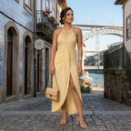 Valentina | Vestido Midi con Escote Cruzado