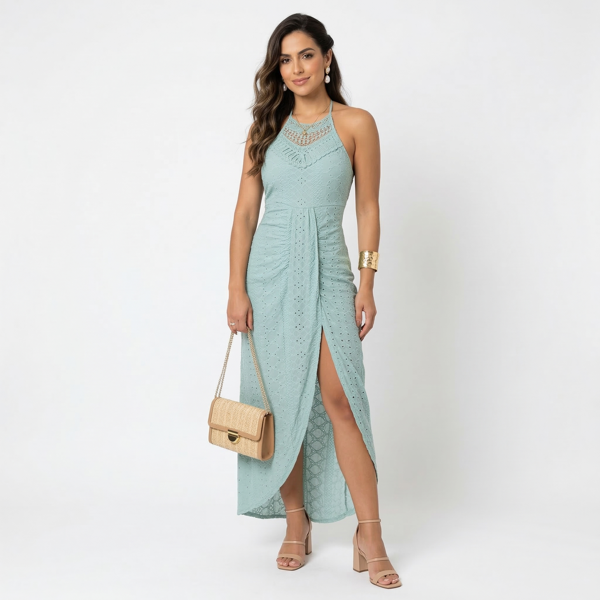 Valentina | Vestido Midi con Escote Cruzado