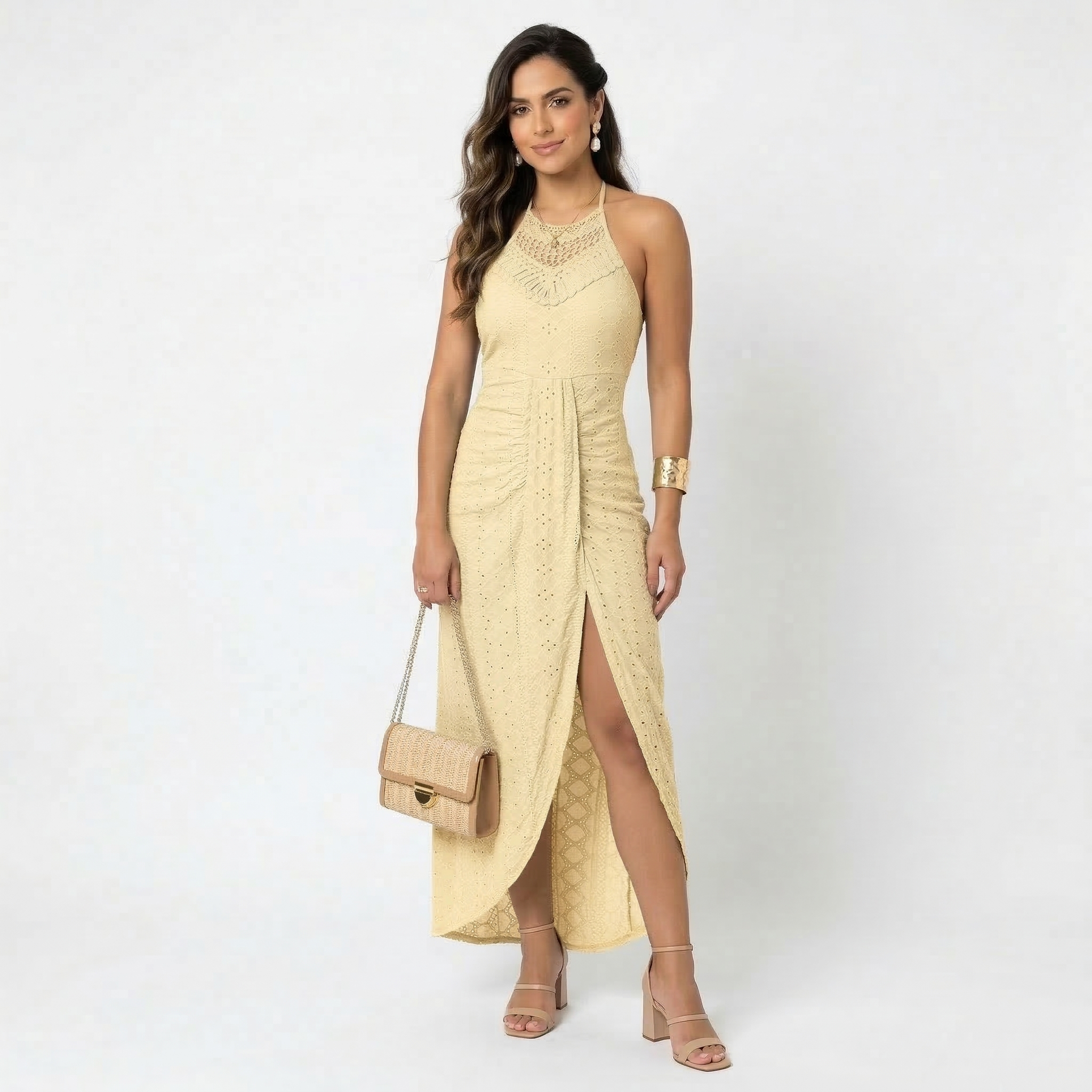 Valentina | Vestido Midi con Escote Cruzado