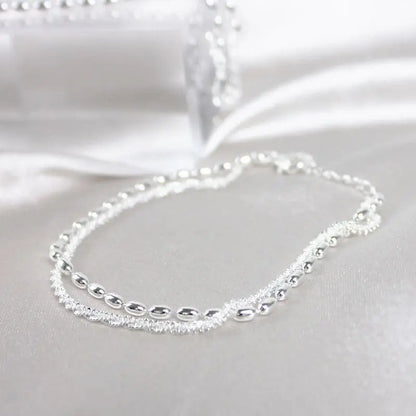 Amparo | Set de Pulseras Plateadas Elegantes con Circonitas