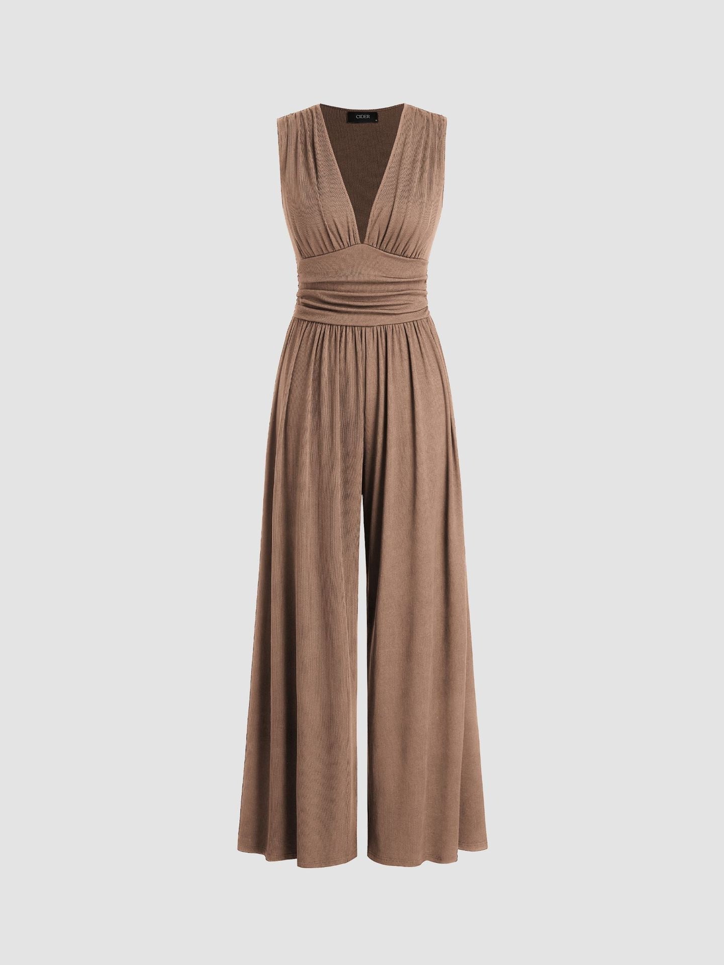 Caridad | Mono Elegante Sin Mangas de Pierna Ancha