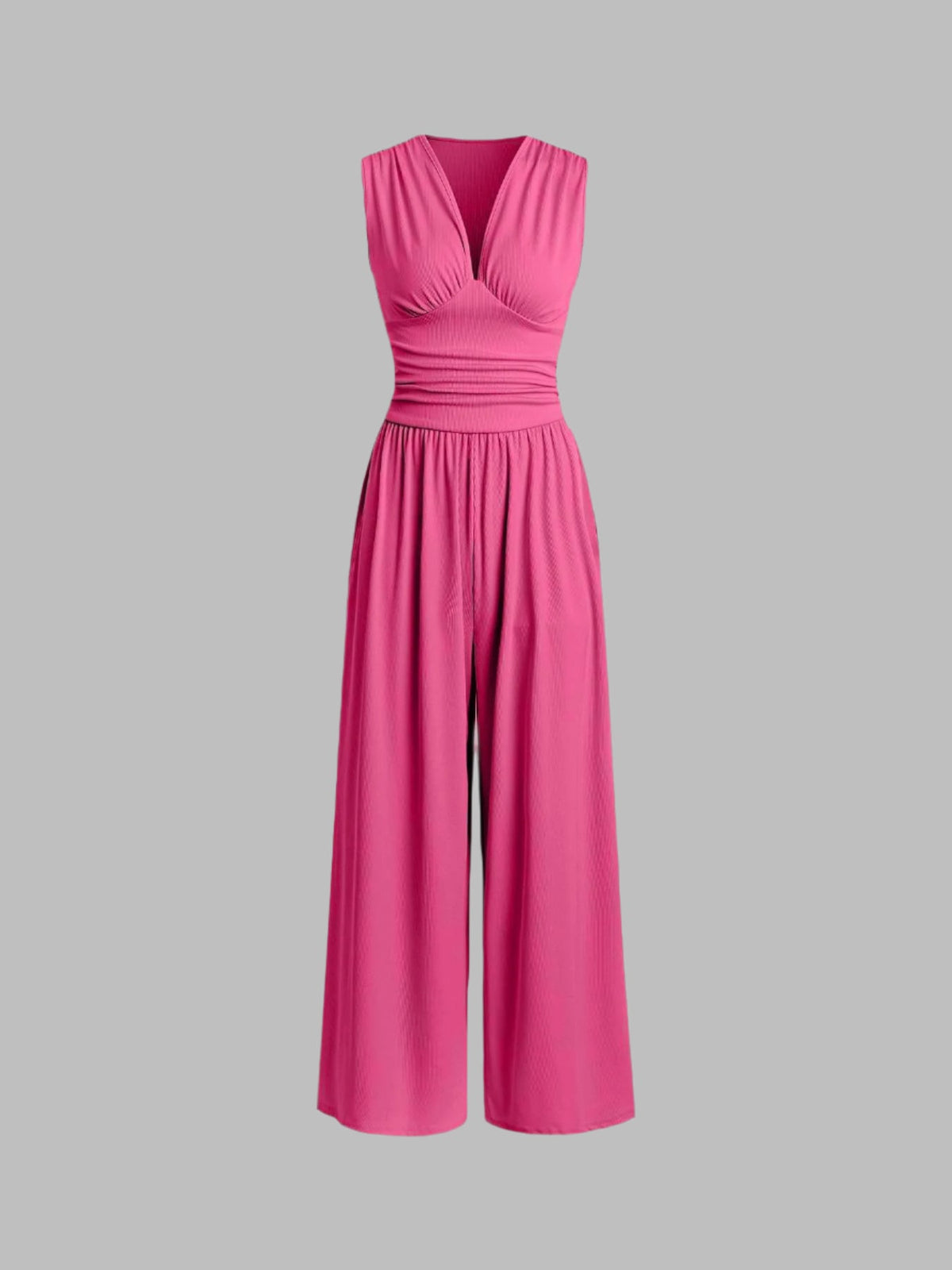 Caridad | Mono Elegante Sin Mangas de Pierna Ancha