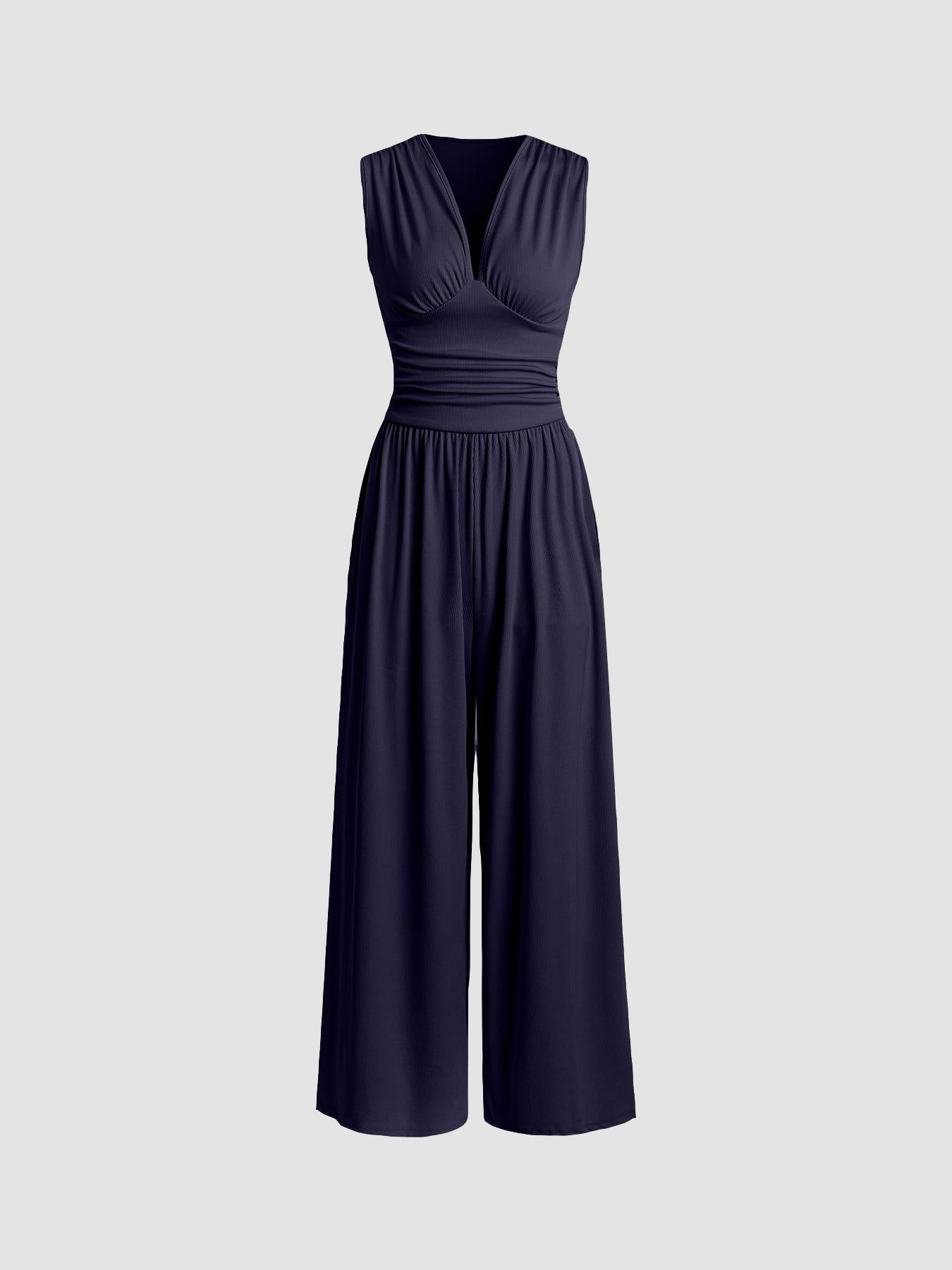 Caridad | Mono Elegante Sin Mangas de Pierna Ancha