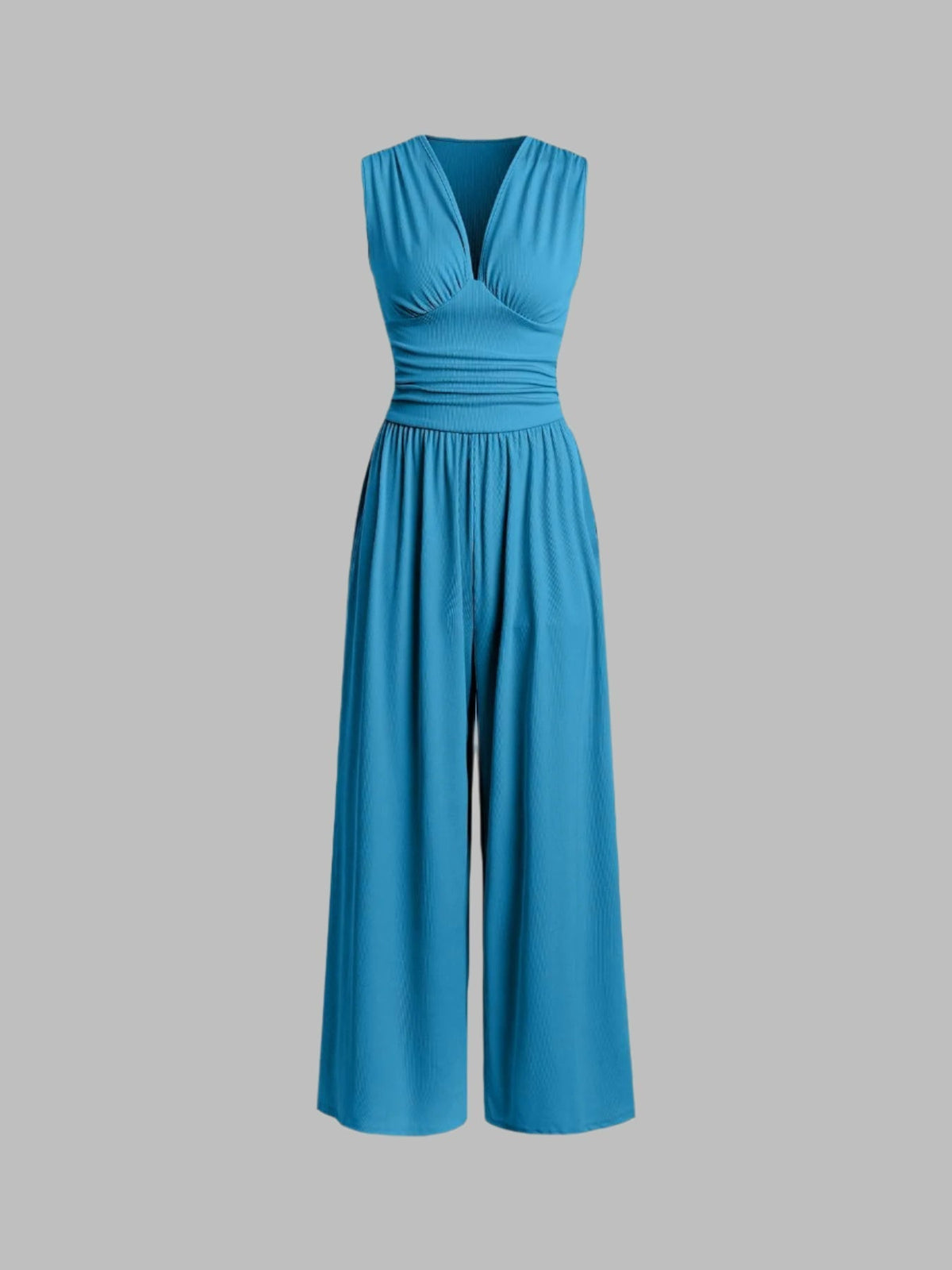 Caridad | Mono Elegante Sin Mangas de Pierna Ancha