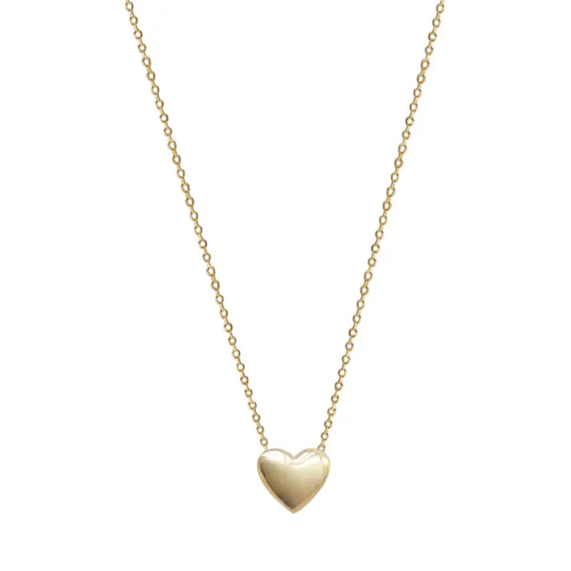 Klara – Collana dorata con pendente circolare