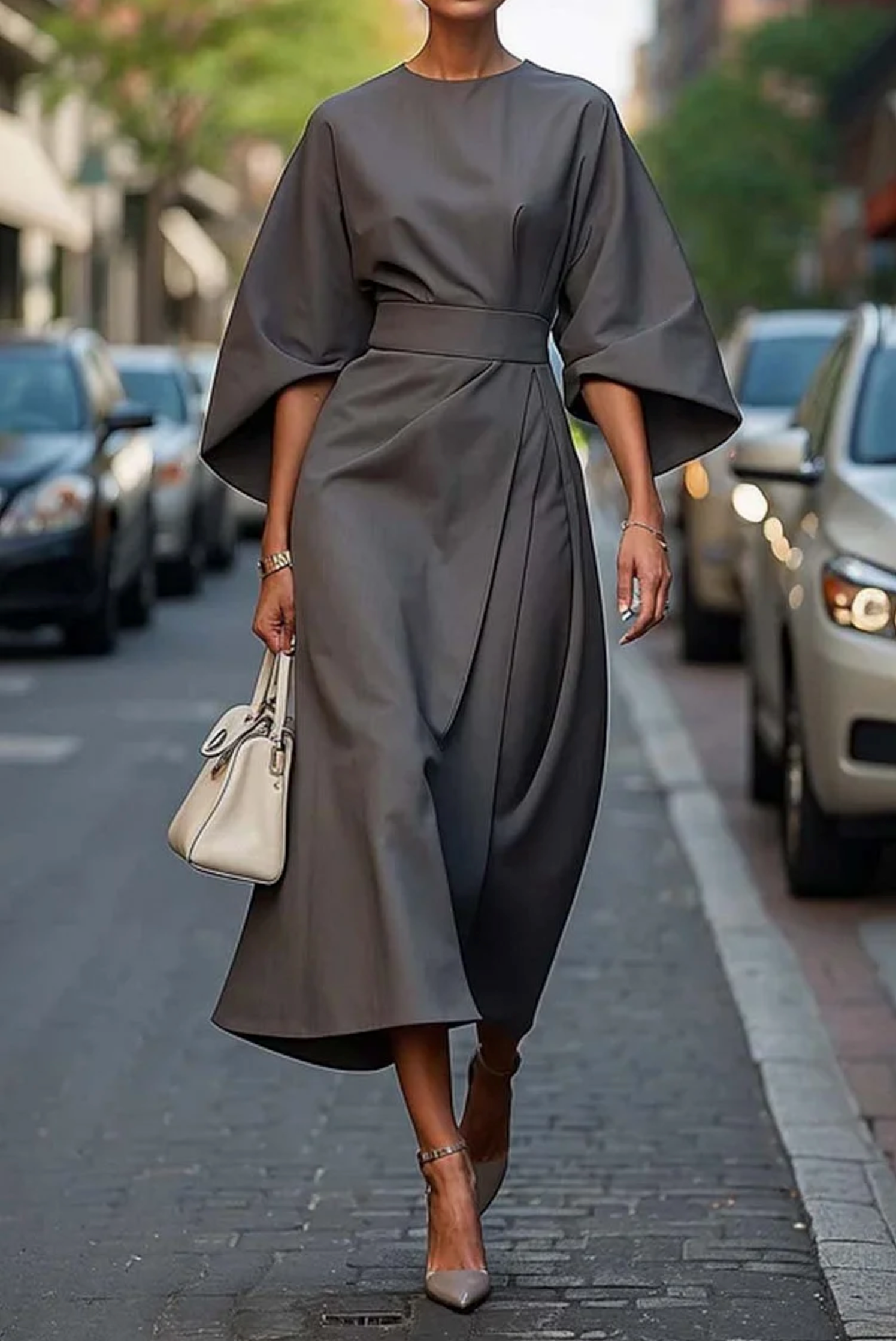 Wendy™ | Elegant Dress with Lantern Sleeves