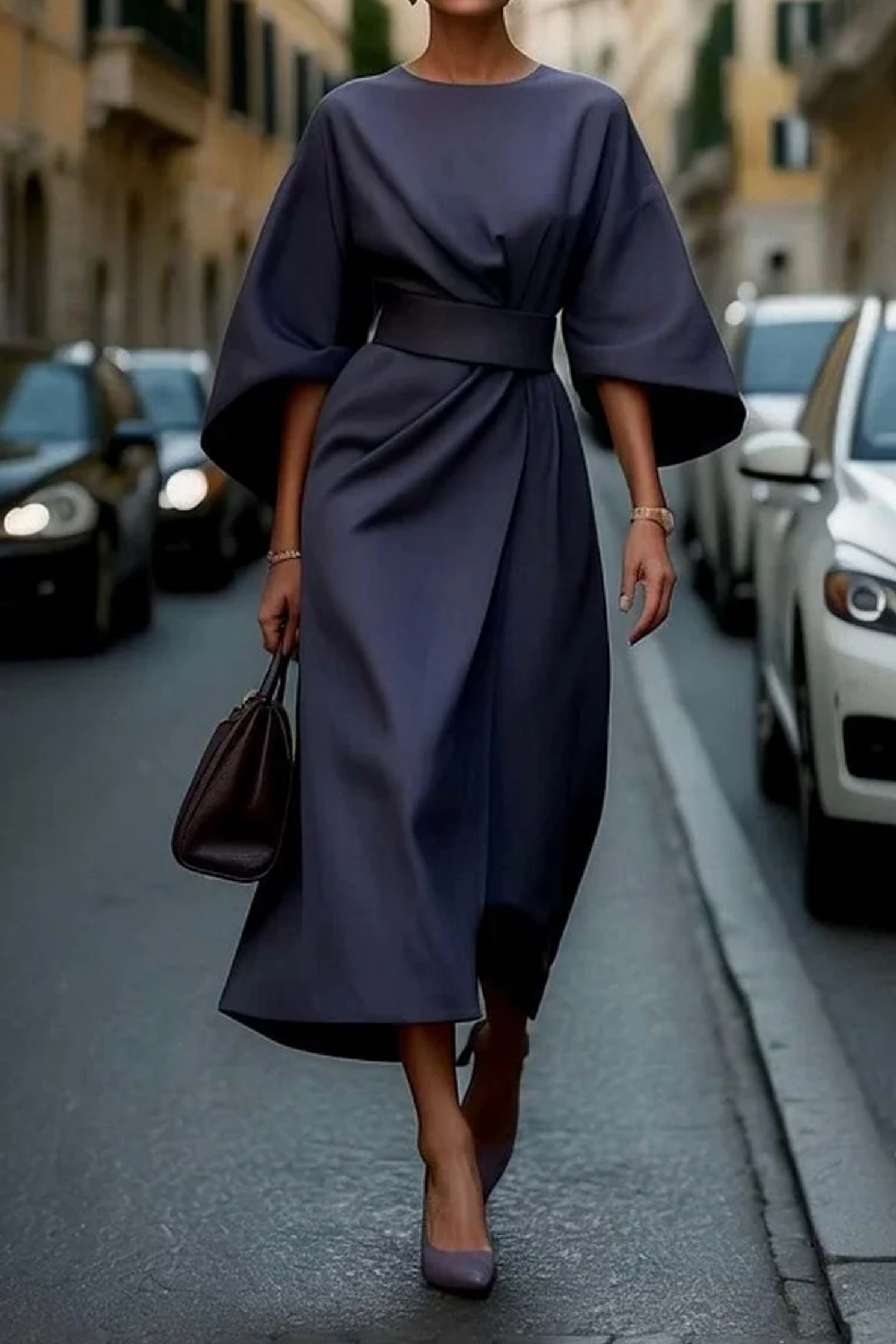 Wendy™ | Elegant Dress with Lantern Sleeves