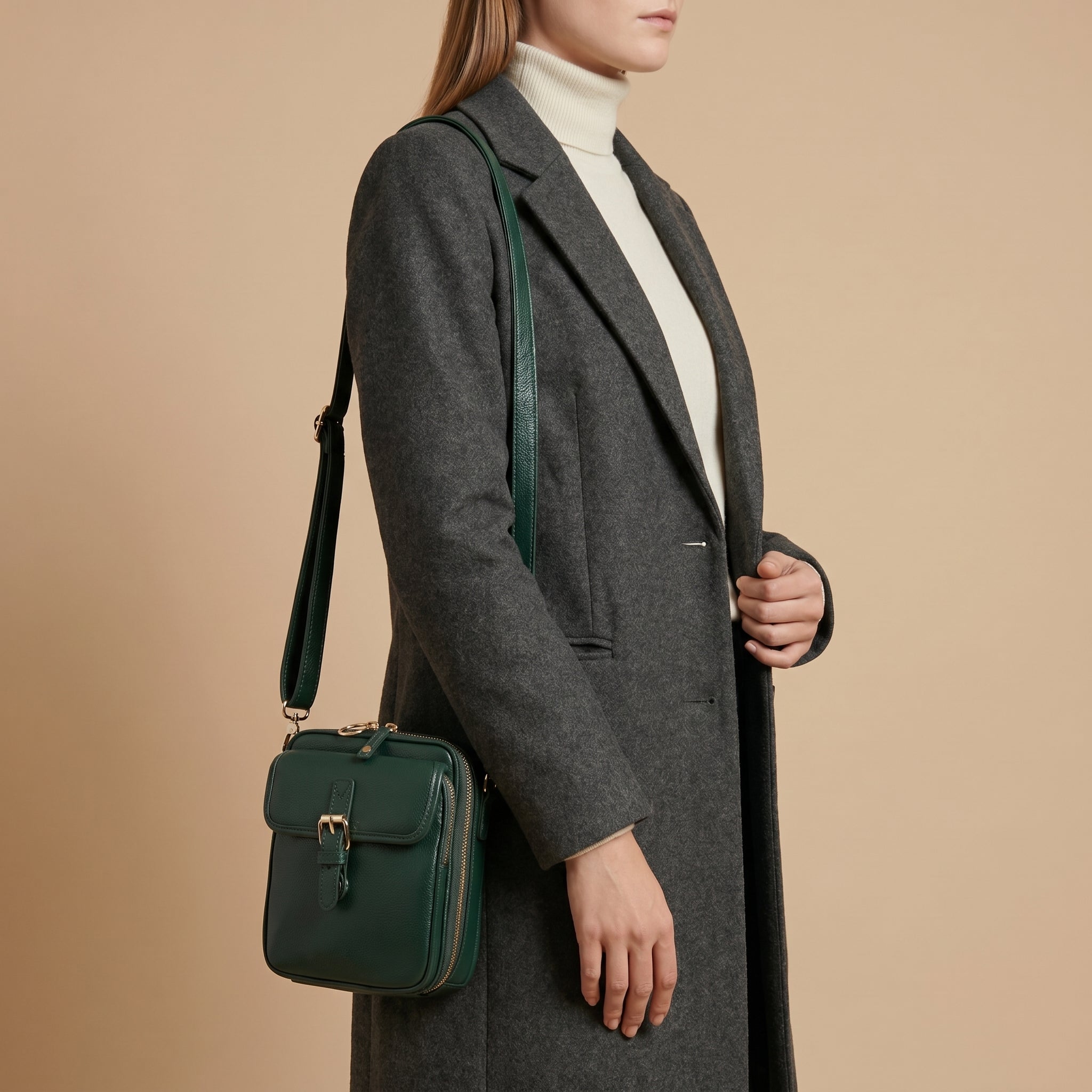 Bolso bandolera Prisma Verde