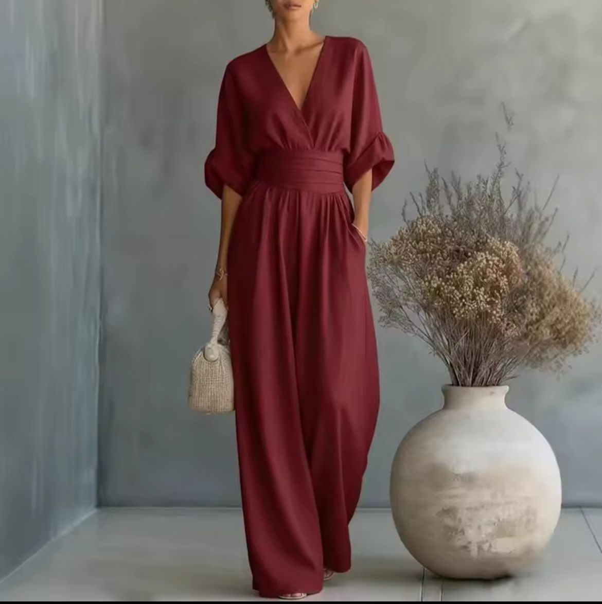 Risel | Mono Cruzado con Mangas Kimono