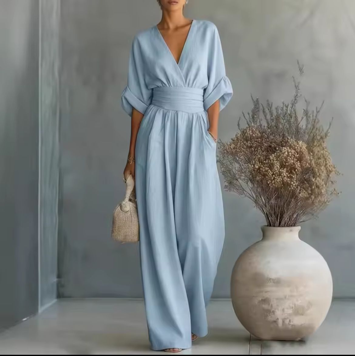 Risel | Mono Cruzado con Mangas Kimono