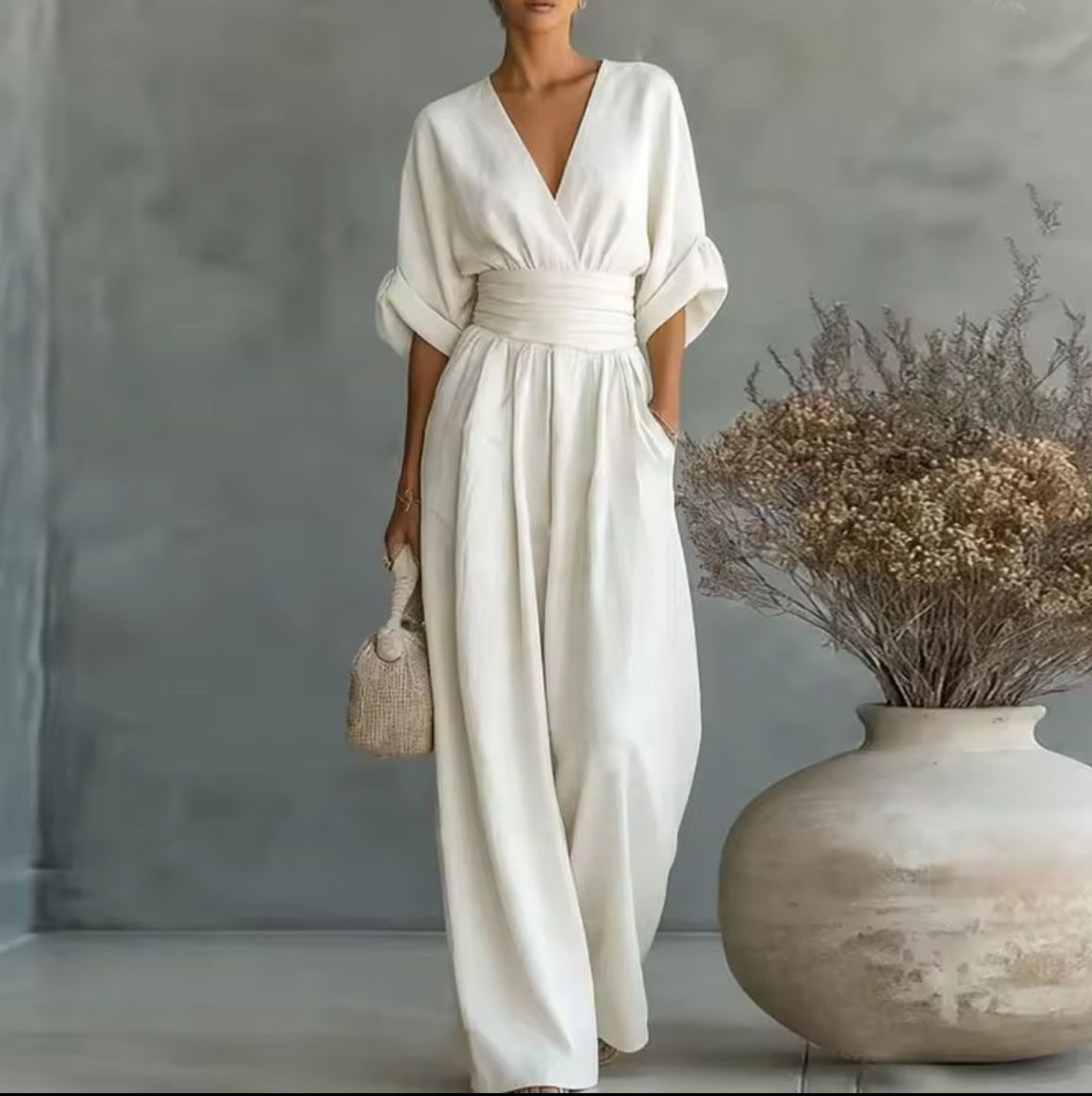 Risel | Mono Cruzado con Mangas Kimono
