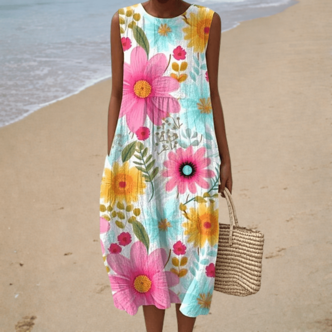 Adélaïde | Vestido Midi Floral - Elena Duval