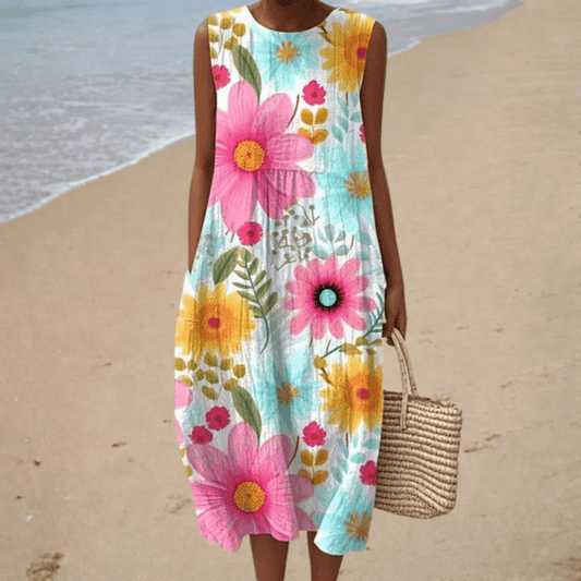Adélaïde | Vestido Midi Floral - Elena Duval