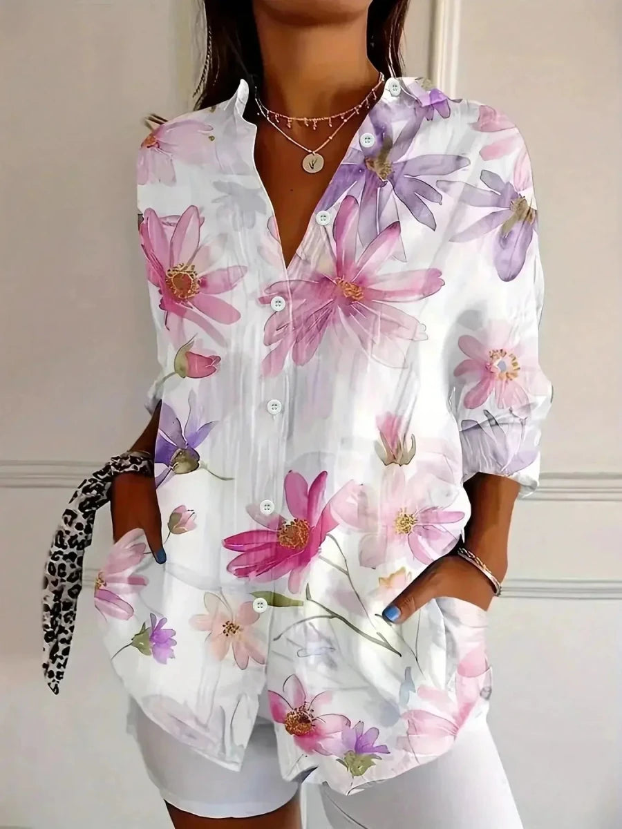 Adriana | Blusa Estampada Colorida - Elena Duval