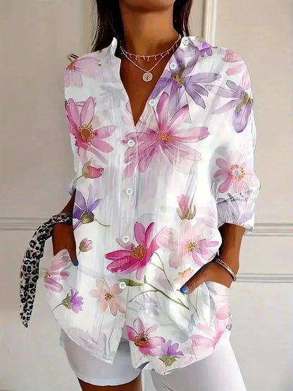 Adriana | Blusa Estampada Colorida - Elena Duval