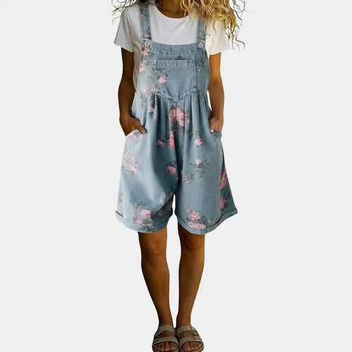 Adriana | Jumpsuit Vaquero Floral - Elena Duval