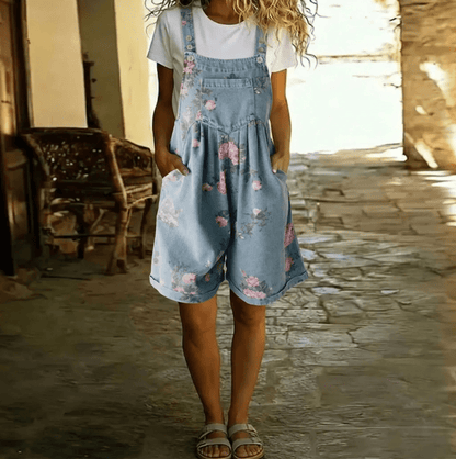 Adriana | Jumpsuit Vaquero Floral - Elena Duval