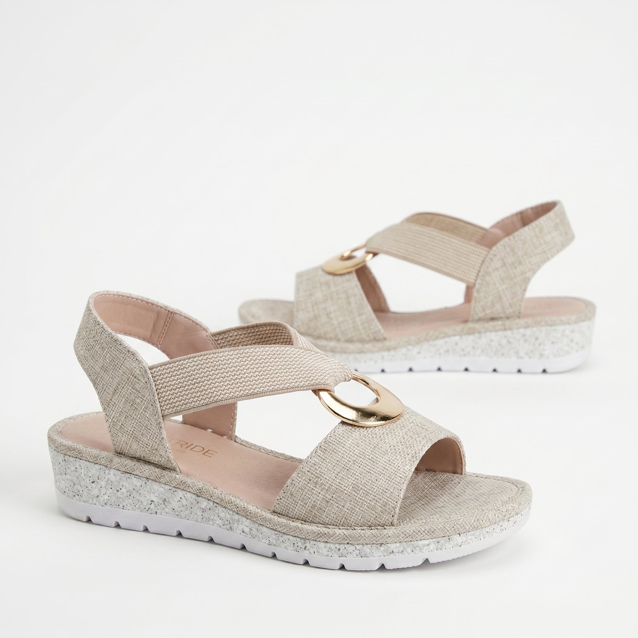 Gabriela | Sandalias Planas con Detalle Metálico