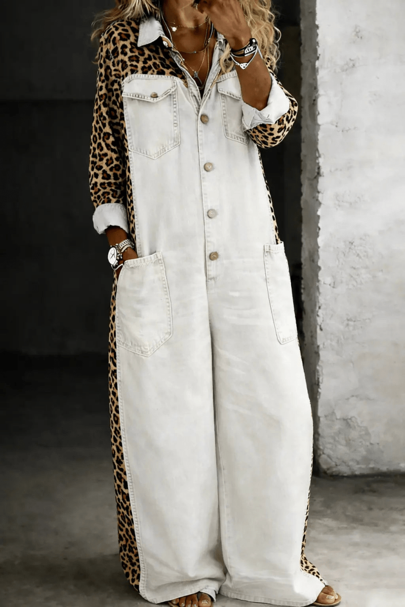 Amanda | Jumpsuit Vaquero de Manga Larga - Elena Duval