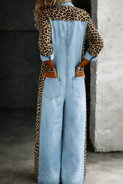 Amanda | Jumpsuit Vaquero de Manga Larga - Elena Duval