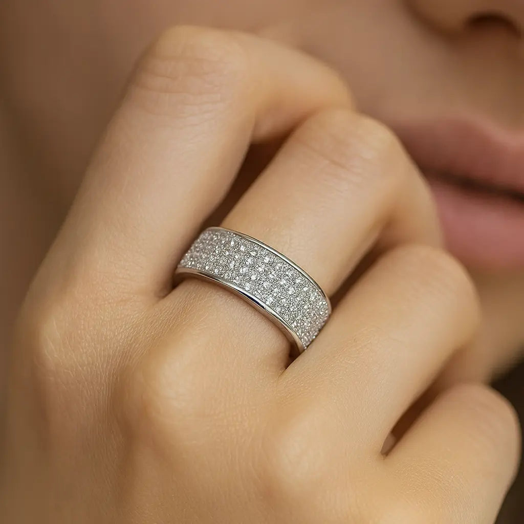 Ambrosia | Anillo de Oro Blanco - Elena Duval