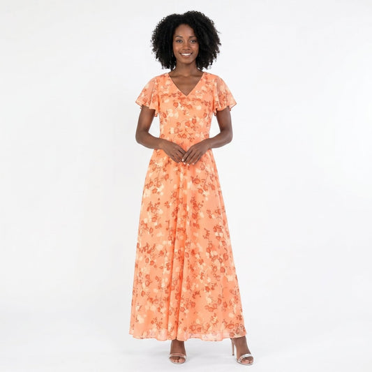 Andrea - Vestido Largo Floral - Elena Duval