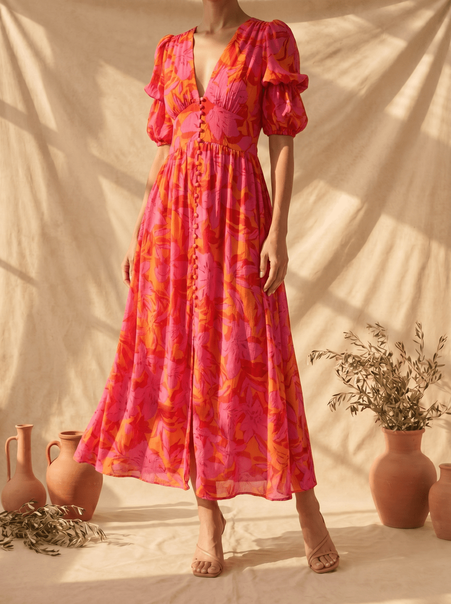 Armonía | Maxi Vestido Resplandor Solar - Elena Duval
