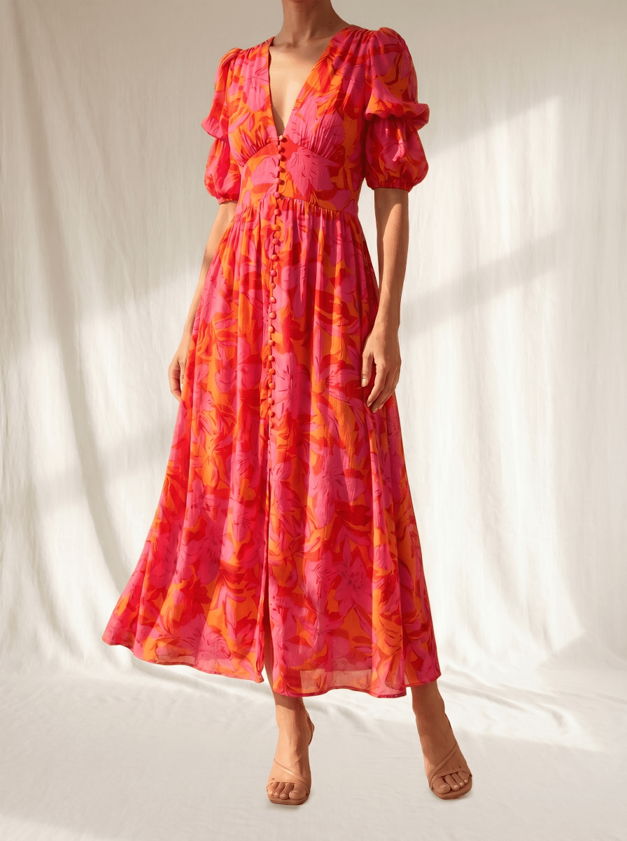 Armonía | Maxi Vestido Resplandor Solar - Elena Duval