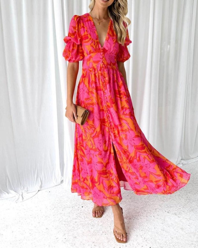 Armonía | Maxi Vestido Resplandor Solar - Elena Duval
