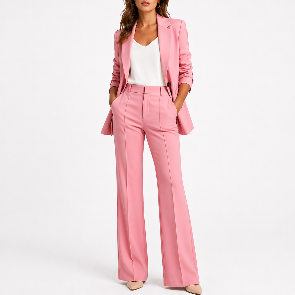 Artemisia | Women's Blazer and Straight-Leg Pants Set