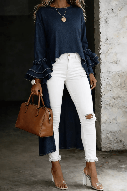 Ashley | Top Vaquero Casual - Elena Duval