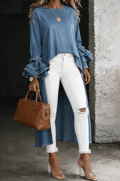Ashley | Top Vaquero Casual - Elena Duval