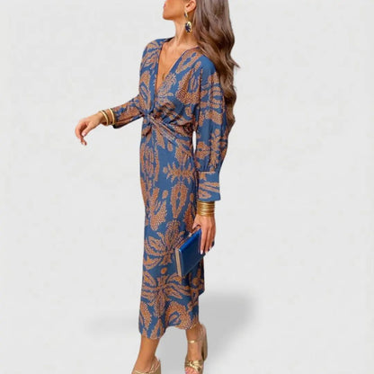 Aubrey | Vestido Maxi Corte A para Bodas - Elena Duval