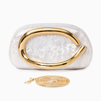 Aurelia | Bolso Nacarado con Cadena - Elena Duval