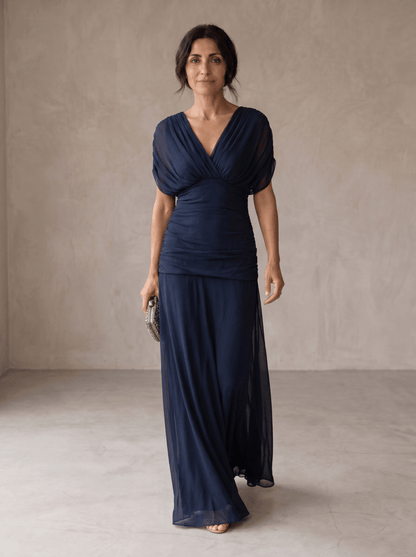 Avery | Vestido Azul Elegante - Elena Duval