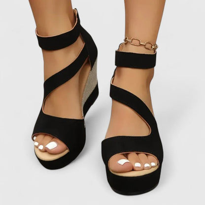 Azucena | Sandalias de Cuña - Elena Duval