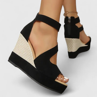 Azucena | Sandalias de Cuña - Elena Duval
