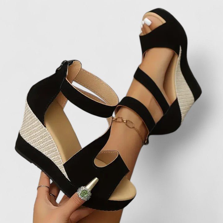 Azucena | Sandalias de Cuña - Elena Duval