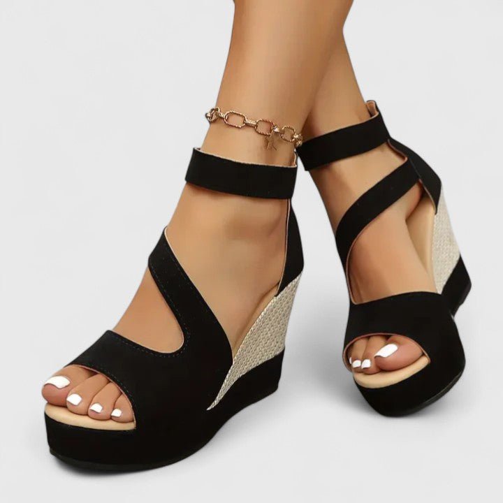 Azucena | Sandalias de Cuña - Elena Duval