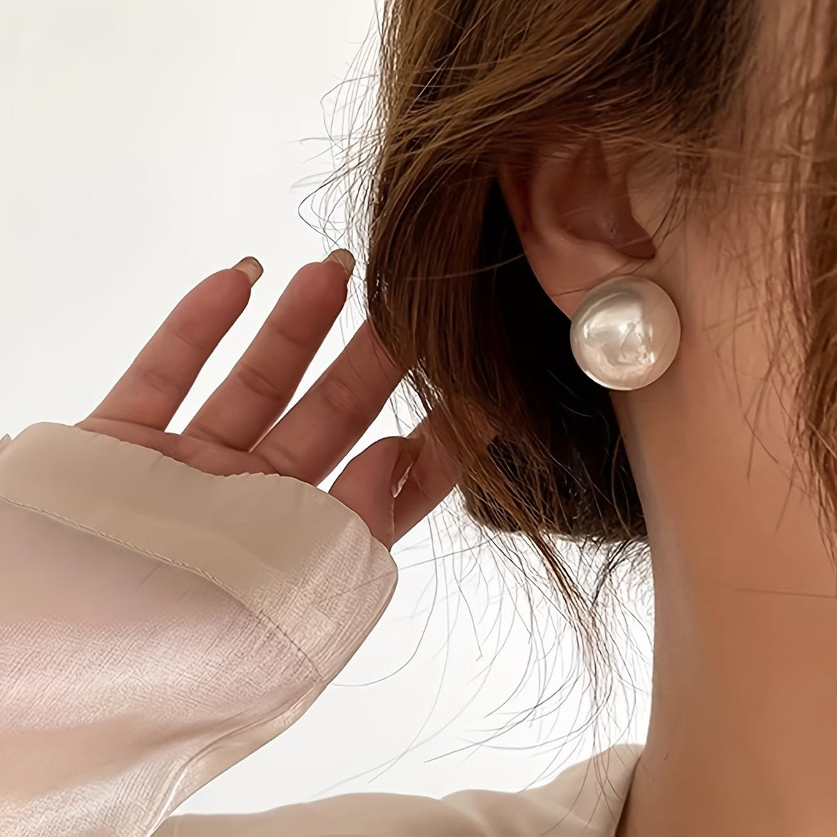 Pendientes Statement de Perla
