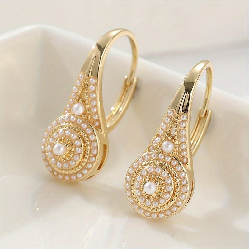 Pendientes de Perlas en Flor
