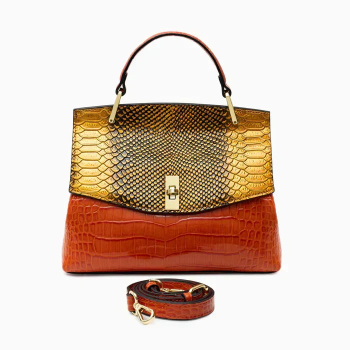 Crocelle | Bolso de Hombro Efecto Serpiente