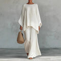 Beatrice | Women's Oversized Round Neck Wide Leg Set