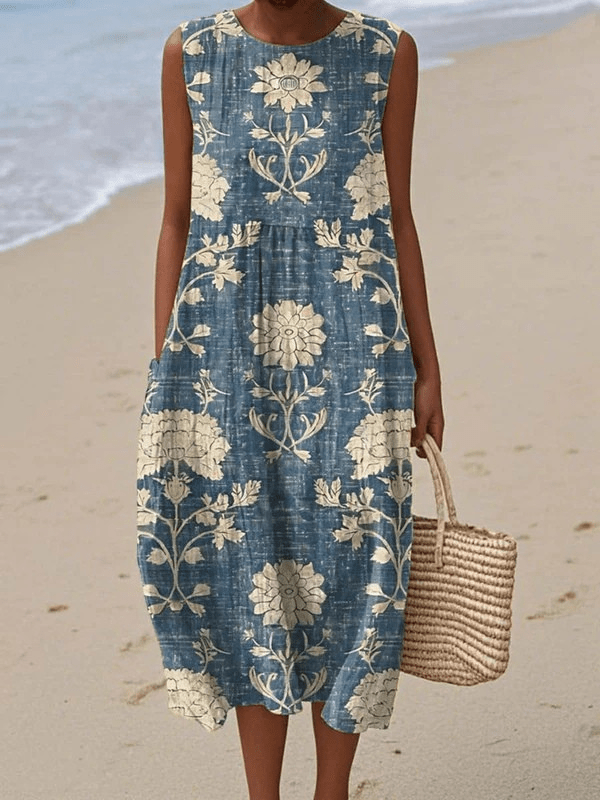 Bela | Vestido Midi Boho Floral - Elena Duval