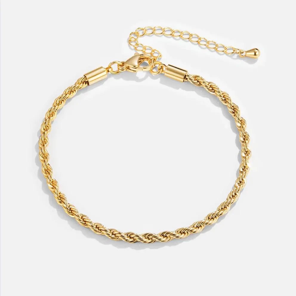 Bianca | Pulsera Dorada Trenzada - Elena Duval